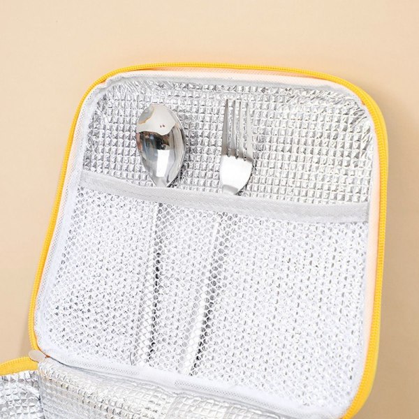 Eristetty thermal Cooler lounaskassi KELTAINEN yellow