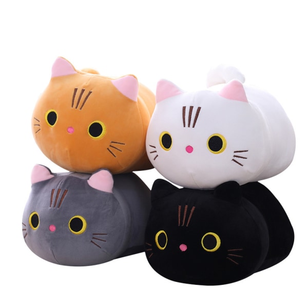 Söt katt plyschleksaker Kudde Jul Anime Dekor Xmas Ornament grey