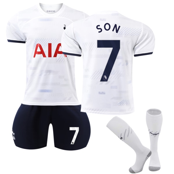 2023-24 Tottenham Hotspur Hem barnfotbollströja F.C. nr 7 SON 12-13 Years