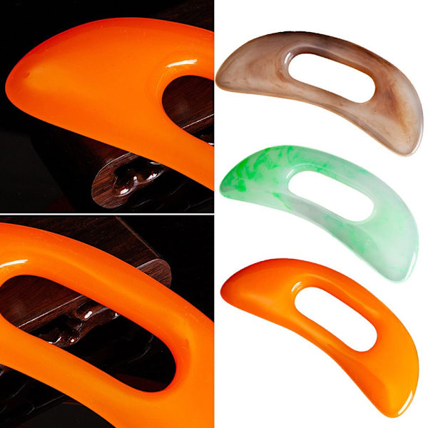 Gua Sha Massage Tool kaavin hierontalaite orange