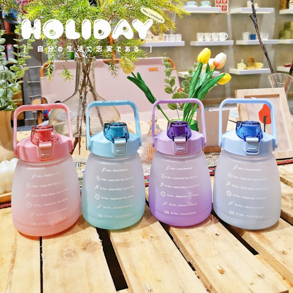 vesipullo iso urheilu oljilla juomapullo 1,1L rosa