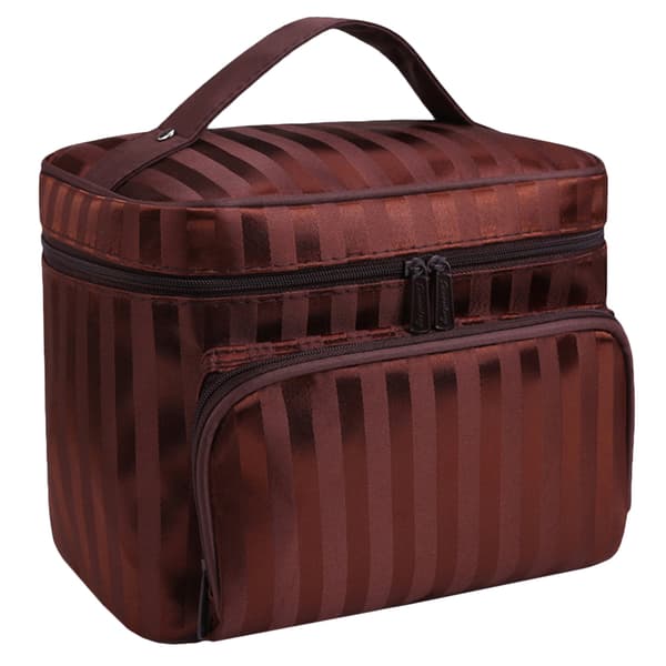 Kvinnor med stor kapacitet Makeup Vattentät case brown