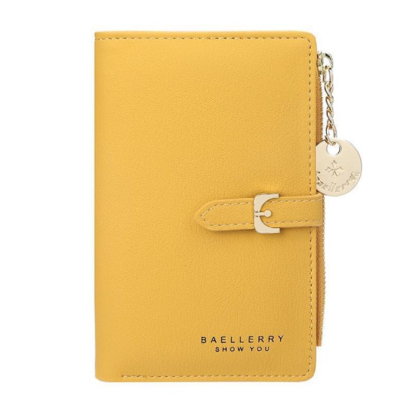 Naisten Clutch-lompakko, Baellerry Ladies Fashion nahka pitkä Gul
