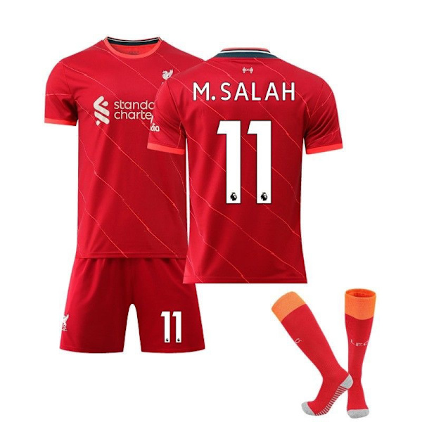 Liverpool hemma Röd fotbollströja vuxen nr 11 med strumpa S(160-170CM)