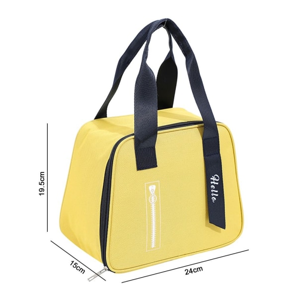 Isolerad Thermal Bag Kylväska Lunchväska SVART black