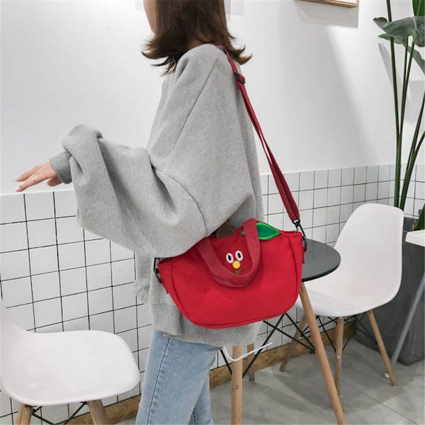Naisten Fruit Banana Apple Cross Body olkalaukku PUNAINEN red