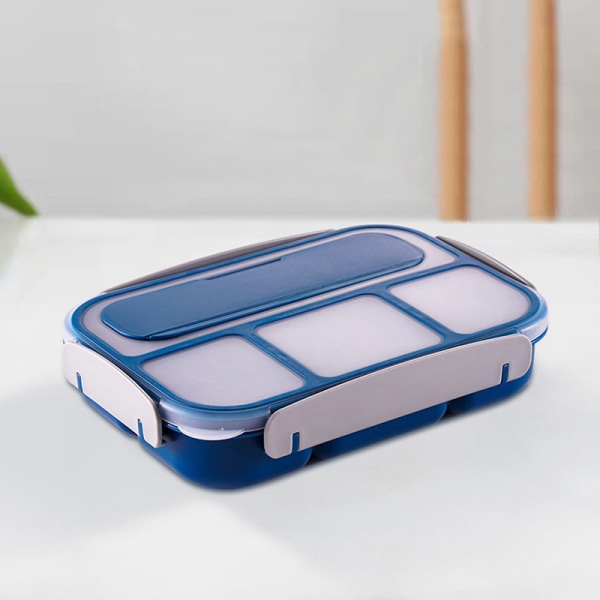 Lounaslaatikko Bento Box Lounaslaatikko 4 lokeroa Lounaslaatikko Blue