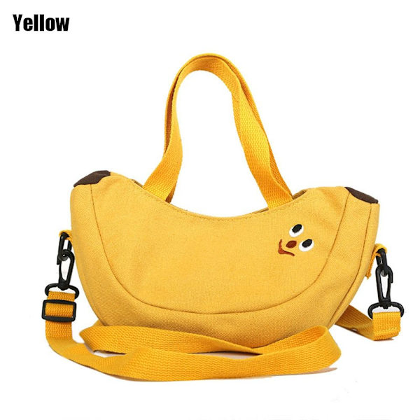 Naisten Fruit Banana Apple Cross Body laukku KELTAINEN yellow