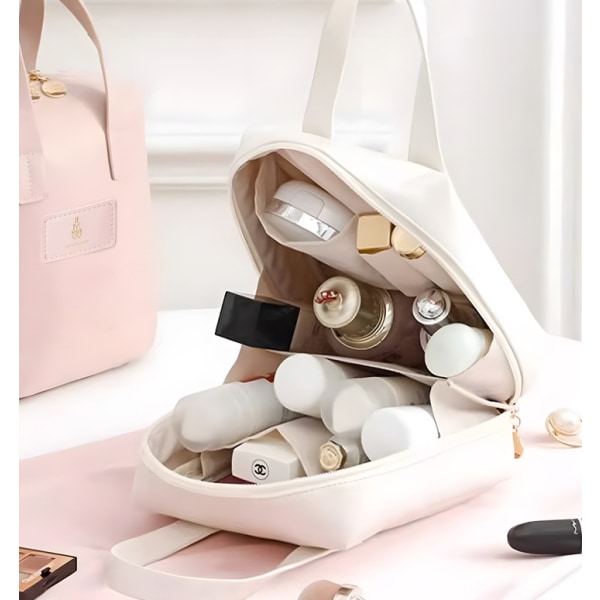 Sminkväska / Necessär - Väska för Smink - Makeup Bag White