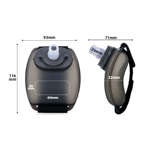 200ml Utomhus löpande handled Vattenflaska Cykelsportmugg Bärbar vattenflaska white