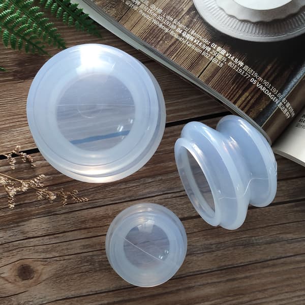 3st Koppning för helkroppsmassage Hemvakuumkoppling Transparent 3Pack