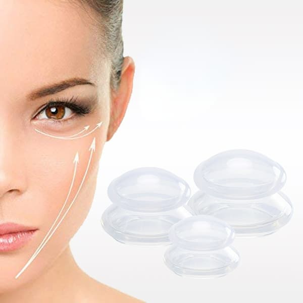 3st Koppning för helkroppsmassage Hemvakuumkoppling Transparent 3Pack