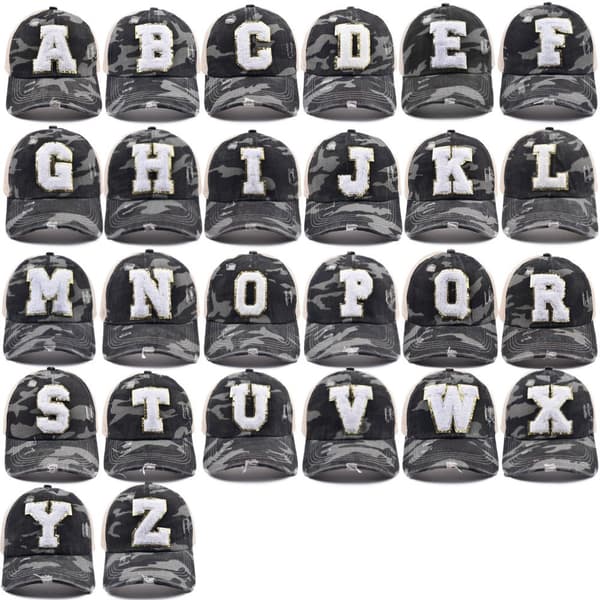 Outdoor Camouflage Baseball Cap Alphabet Cap kirjain Hat