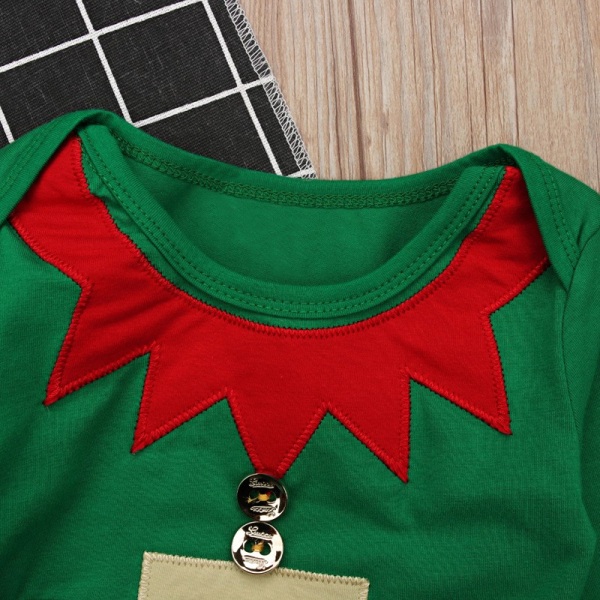 Baby Christmas Cosplay Santa Little Elf Costume X-Mas Costume 80