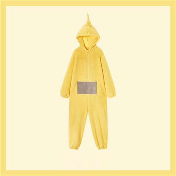 Teletubbies One Piece Pyjamas Vuxen förtjockad korallfleece Red L