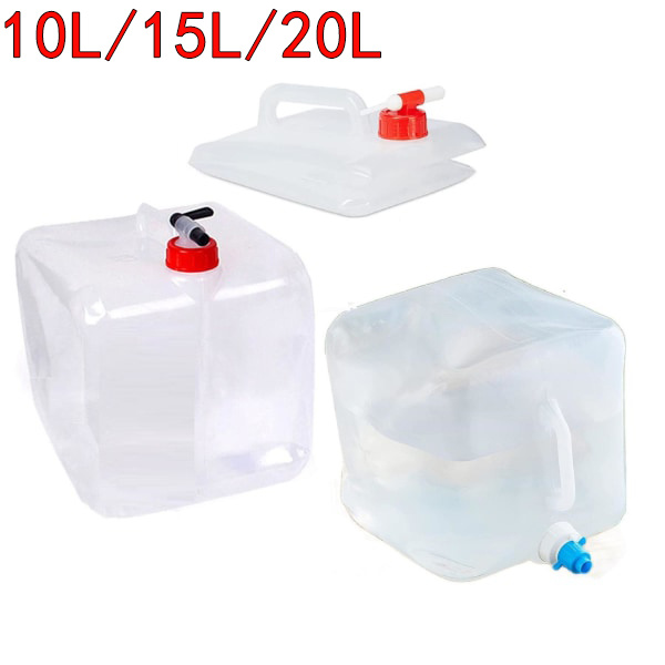 10L/15L/20L Bärbar hopfällbar vattenflaska med kran 10L