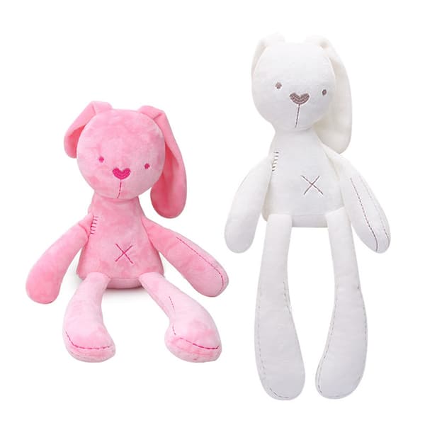 Soft Snuggle Bunny Plush Childs First Bubby doll 1st Pink