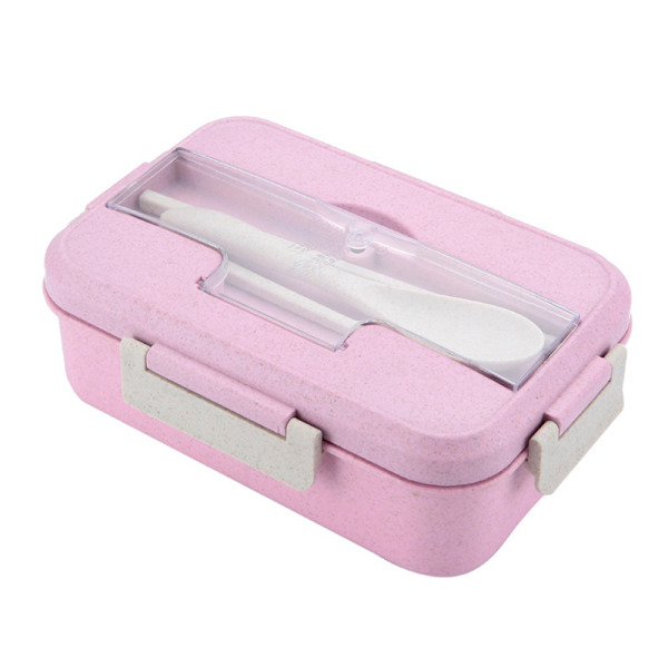 Mikroaaltouunin lounasrasia lusikkatikkuilla Setti Pink