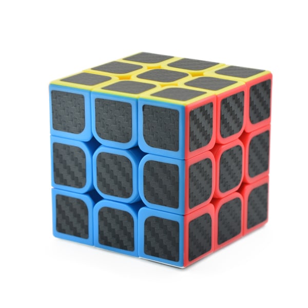 3x3x3 Magic Cube Carbon Fiber Sticker Professional