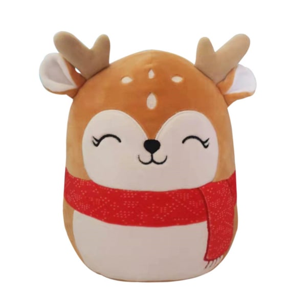 Julplyschkudde Plyschleksakspresent för barnens födelsedagar Christmas fawn