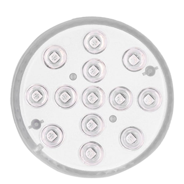 LED Pool Magnetic Lamp IP68 16 färger RGB undervattensljus med 28-knapps fjärrkontroll sugkopp