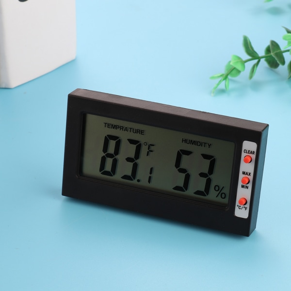 Digital Hygrometer inomhustermometer Fuktighetsmätare 2-i-1-monitor