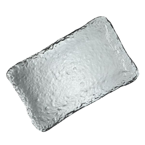 Ice Cube Glas Teunderlägg Ice Dew Kristallglas Förtjockad tekoppshållare matta Vattenkopp bordstablett bricka 23x14cm / 9.1x5.5in