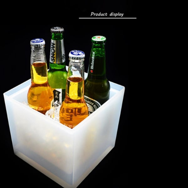 3,5L LED Ishink Dubbellager Färgglad Ishink för Vinöl Champagne