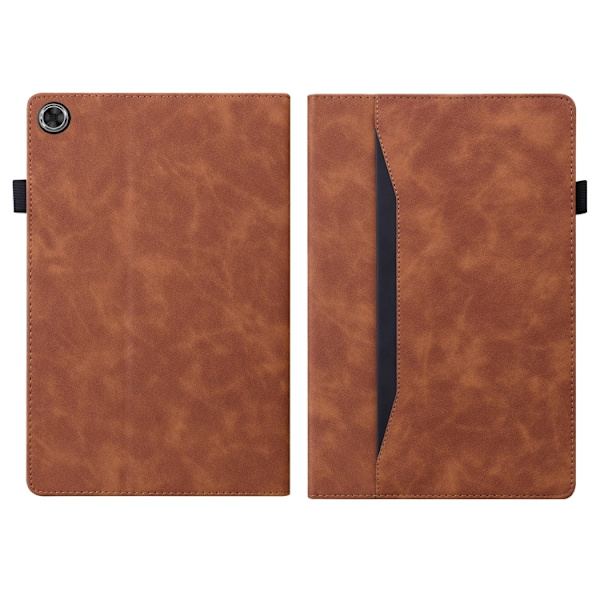 Compatible with Samsung Galaxy Tab A9+ Split Shockproof Leather Protective Case Brun