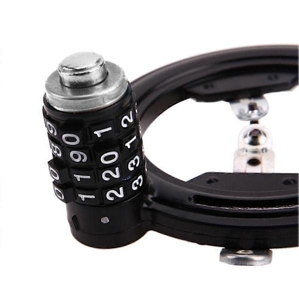 Steel Bicycle Lock, Horseshoe-shaped, Security Lock with 4-Digit Combination, Anti-theft Combination Lock, Digital Combination Security Lock, Bicycle Accessories.