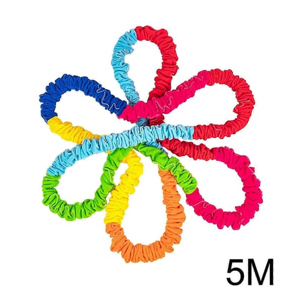 Elastisk samarbeidsbånd, multifunksjonelle spill, dynamisk bevegelse, gruppearbeid, lek, barnehage, elastisk fleece, tautrekking 2m