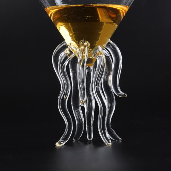 Bläckfisk Cocktailglas Transparent bläckfiskformad glaskopp Manetkopp