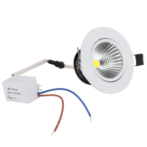100-240V COB Aluminium LED-taklampa Infälld downlight Inomhusdekorationslampa Öppningshål 69mm