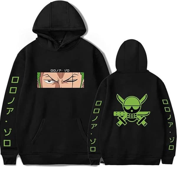One Piece Zoro Vintergenser Uformell Høst Langermet Genser S