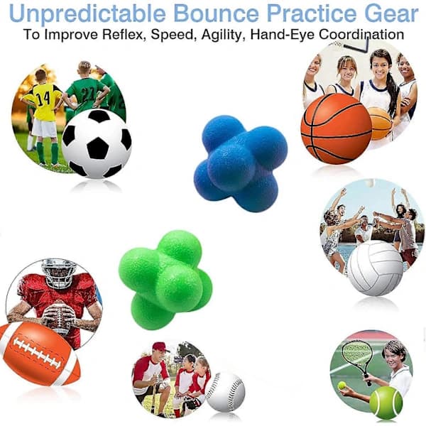 Reaction Balls Training Reaction Bounce Ball for Agility Reflex Coordination Training Hand-Eye Coordination