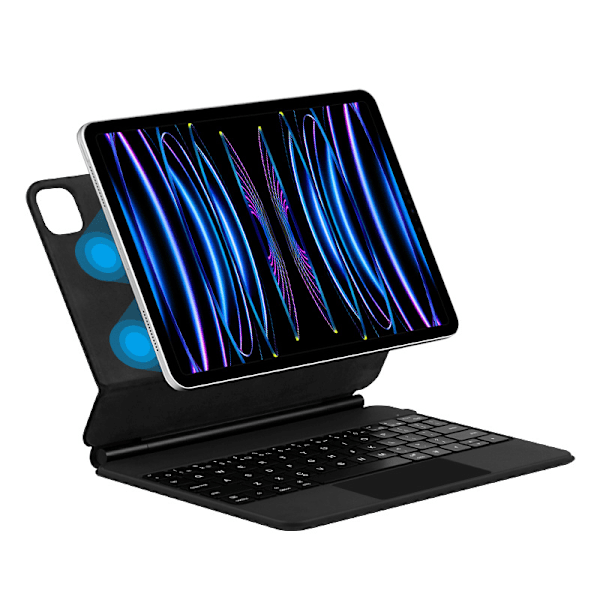 Suojaava kotelo iPadille Bluetooth-näppäimistöllä iPad Pro 13 M4 2024 Mörkgrå Mørkegrå