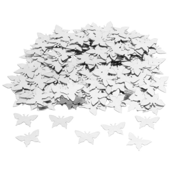 300 st Fjärilar Form Bröllopsfirande Dekorativt bord sprider Konfetti  Tillbehör Silver 53c2 | Fyndiq