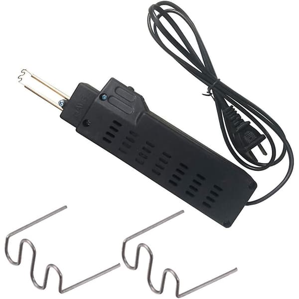 Welding Rods Hot Stapler Repair Machine Plastic Welding Hot Stapler Car Auto Bumper Repair Cutting Wave Silver