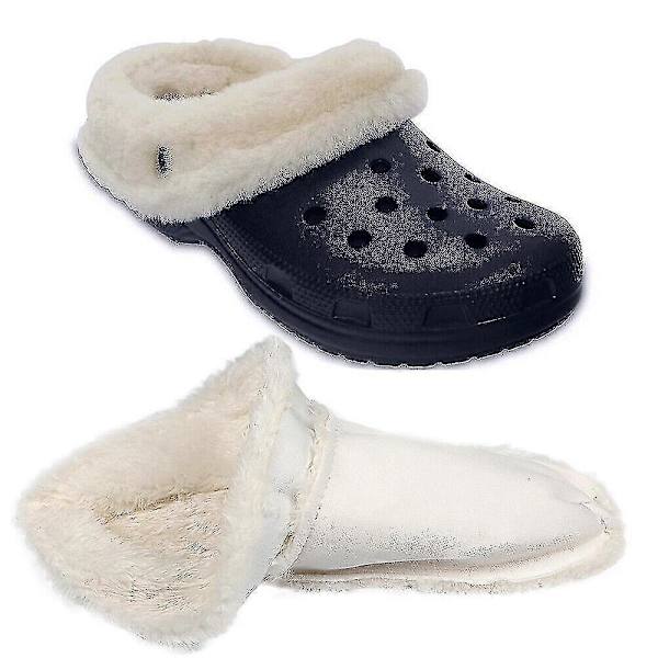 Kompatibelt plyschfoder för Crocs innersulor 39-40