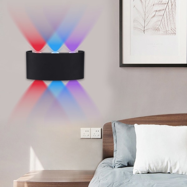 6W utomhus vattentät LED-vägglampa Lampa Enkel design för hotellbalkongkorridor 85-265V