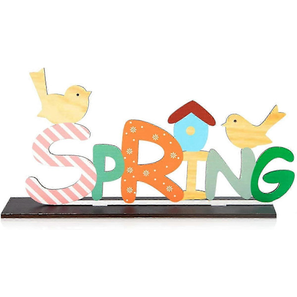 2 Pcs Easter Decorations, Standing Easter Decorations, Wooden Easter Bunny Ornaments