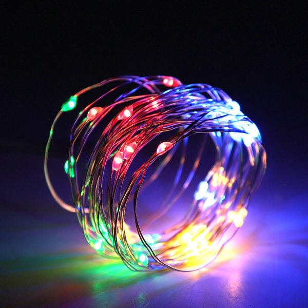 30 LED Fairy String Light för sovrum Gräsmatta Landskap Trädgård Hem Holiday Decor Färgglada