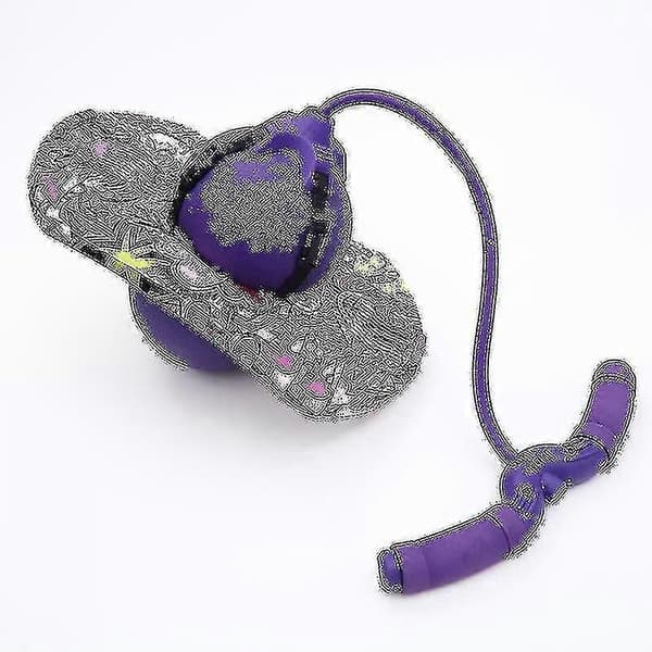 Balance Board with Bouncing Ball and Handle - Explosion-Proof Exercise Ball Purple