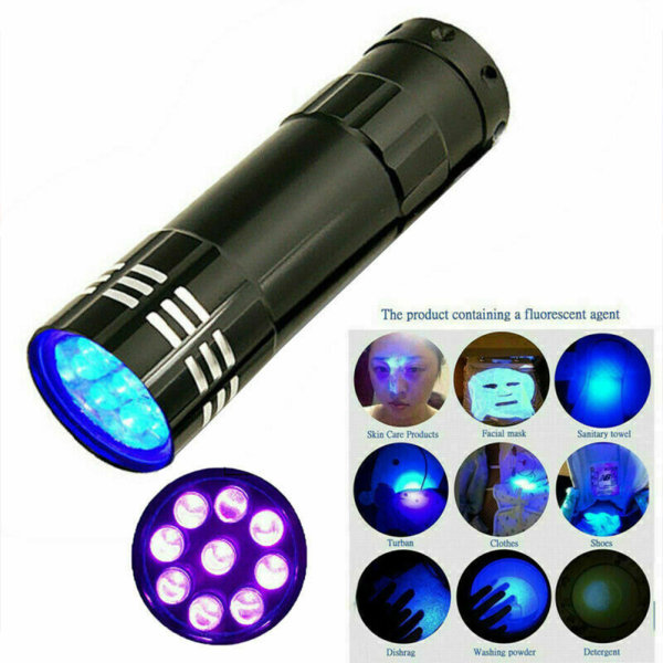 Multifunktions UV-ficklampa Bärbar UV-ficklampa Ficklampa UV Pengadetektorljus