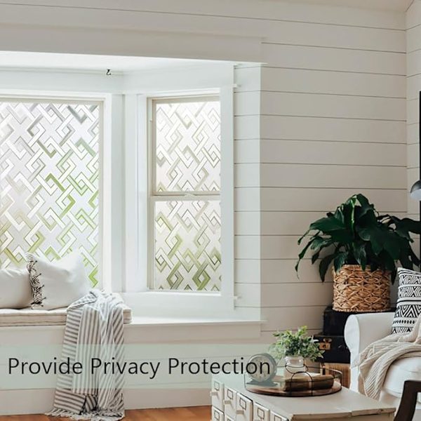 Blue Dream Electrostatic Film Window (45 x 200 cm, Square Pattern)
