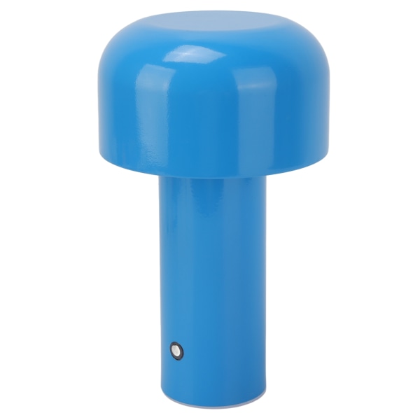 Svampbordslampa 3 färgdämpande USB laddningsbordslampa Touch Sensitive svamplampa för restaurang Camping Blå