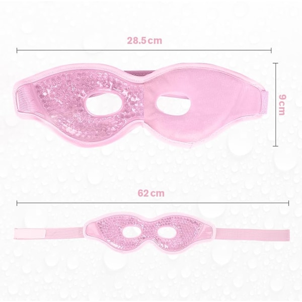 Kylande ögonmask, återanvändbar gelmask för svullna ögon, varm/kall terapi för huvudvärk 1PCS