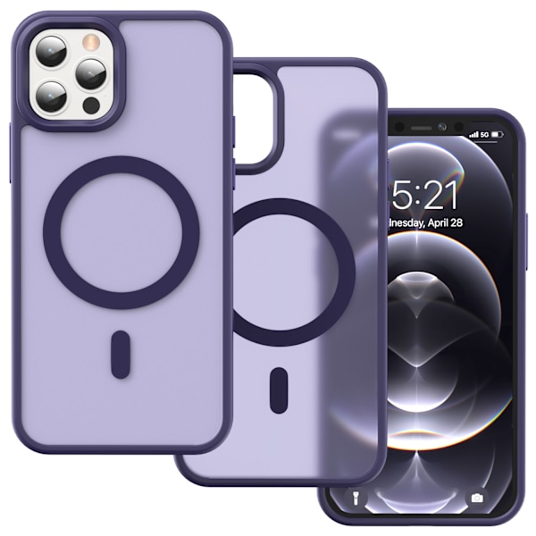 ColorPop iPhone 12 Pro Max Kuori CH MagSafe Mattapintainen Lila 39