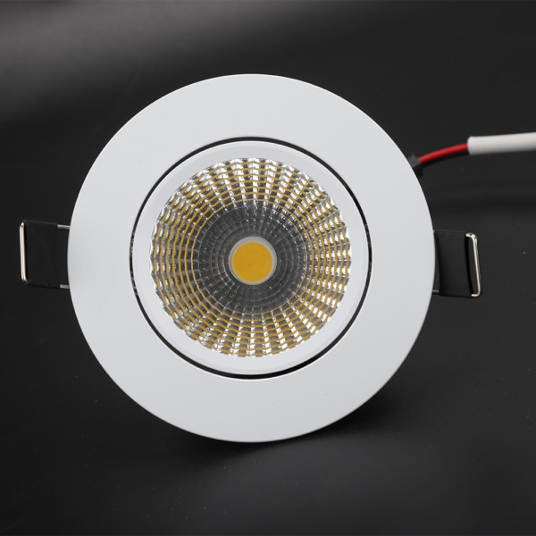 COB LED-taklampa i aluminium Infälld downlight inomhusdekorationslampa Öppningshål 69 mm