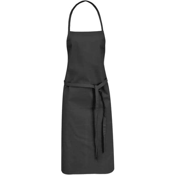 Bomuldsforklæde, 65 x 90 cm, ensfarvet sort. Solid Black Solid Black 65 x 90 cm